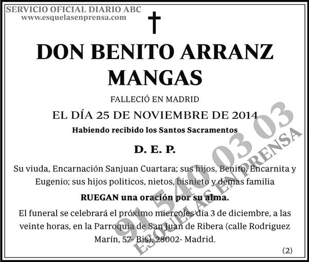 Benito Arranz Mangas